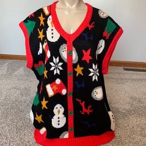 Christmas Sleeveless Sweater